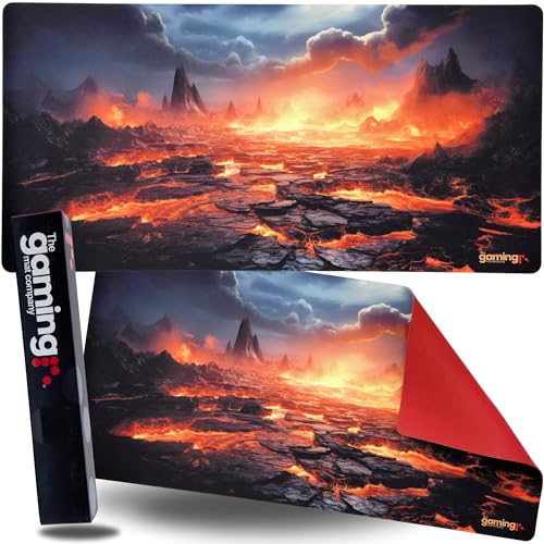 Die Gaming Mat Company Einzelspieler MTG Spielmatte & Gaming Mauspad - 72cm x 36cm Lavatal Gaming Mauspad kompatibel mit Magic: The Gathering Spielmatten MTG Karten Yu-Gi-Oh TCG Gaming Matte von The Gaming Mat Company