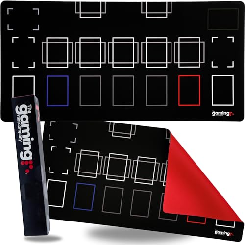 The Gaming Mat Company-kompatibles Yu-Gi-Oh! Bansih Einzelspieler-Spielmatte, rote Gummibasis für Yu-Gi-Oh! Karten – 72 cm x 36 cm großes Yu-Gi-Oh! TCG-Spielmatten – Yu-Gi-Oh! Kartenspiel-Tischmatte von The Gaming Mat Company