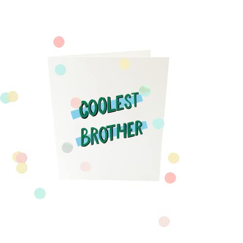 Konfetti Cards - Coolest brother V2 von The Gift Label