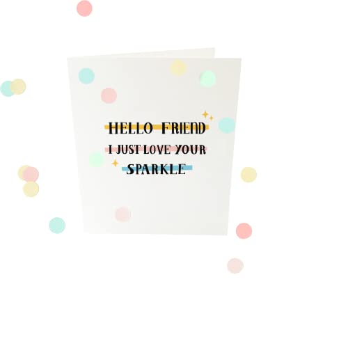 Konfetti Cards - Hello Friend V2 von The Gift Label