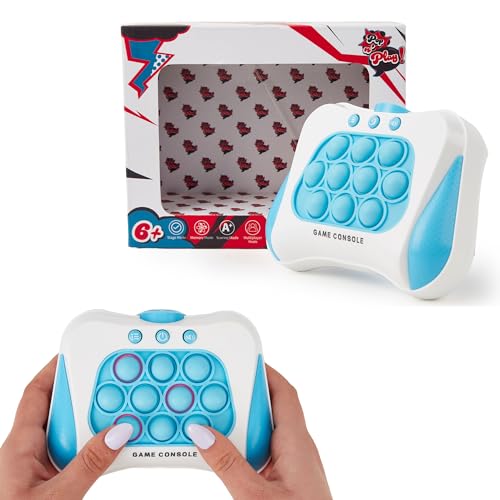 Electronic Pop n Play Puzzle-Spiel - Himmelblau | Reise-Handspiel für Kinder & Erwachsene, Blasen-Pop-Geschenk von The Gift Scholars