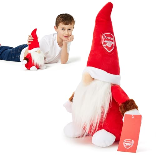 The Gift Scholars Arsenal FC Gonk Gnom (33 cm groß) – Offiziell lizenzierter Plüsch-Softtoy der Gunners, Erwachsene und Kinder. von The Gift Scholars