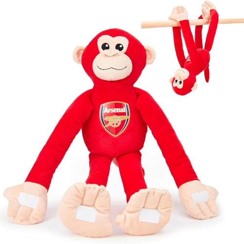 The Gift Scholars Arsenal FC Hängender AFFE 47 cm Offiziell Lizenziertes Fußball-Weichspielzeug Plüsch Für Erwachsene Und Kinder von The Gift Scholars