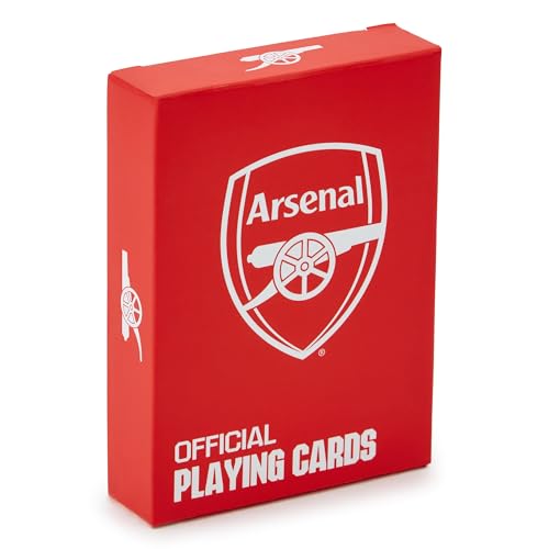 The Gift Scholars Offiziell lizenzierte Arsenal FC Spielkarten - Standard 52-Karten Deck Kartenspiel von The Gift Scholars