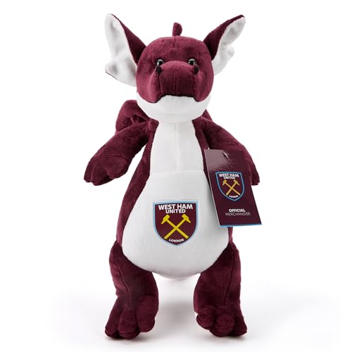 The Gift Scholars West Ham FC Stehender Drache 33 cm Offiziell Lizenziertes Fußball-Weichspielzeug Plüsch Für Erwachsene Und Kinder von The Gift Scholars