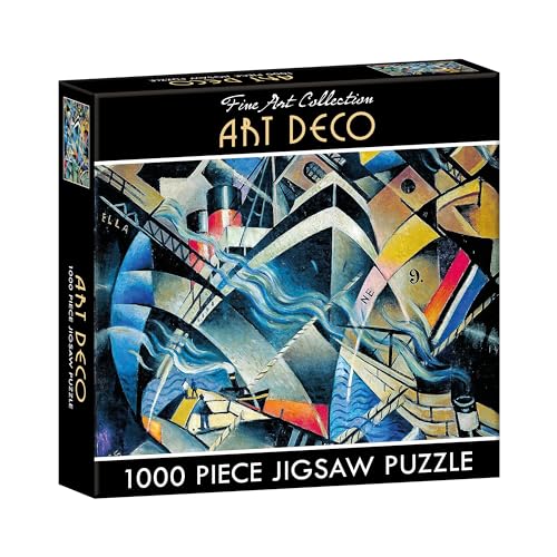 TGSC | Art Deco - The Arrival 1000 Teile Puzzle für Erwachsene | Herausfordernder therapeutischer Spaß | Idealer Indoor-Zeitvertreib | Qualitätsillustration | Puzzles für Erwachsene von The Gifted Stationery
