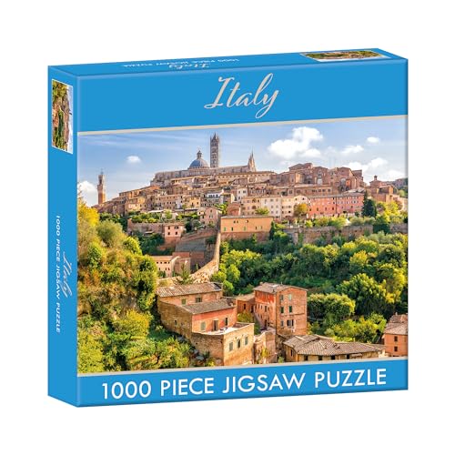 The Gifted Stationery Puzzle für Kinder und Erwachsene, 1000 Teile, 680 x 490 mm, Italien, Siena von The Gifted Stationery