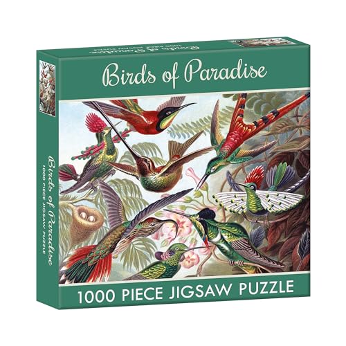 The Gifted Stationery Puzzle für Kinder und Erwachsene, 1000 Teile, 680 x 490 mm – Paradiesvögel von The Gifted Stationery