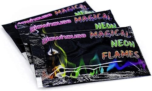 The Glowhouse Magische Neonflammen Mystisches Feuerfärbemittel (6 Pack) von The Glowhouse