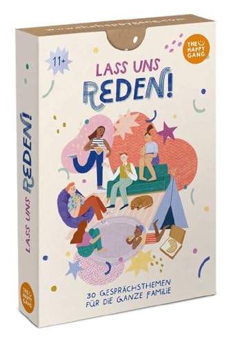 The Happy Gang 3103749 Mutmachkarten Lass Uns Reden, 30 Gesprächskarten für die Familie, Gesprächsstoff für Achtsamkeit, Affirmationen für Kinder und Erwachsene von The Happy Gang