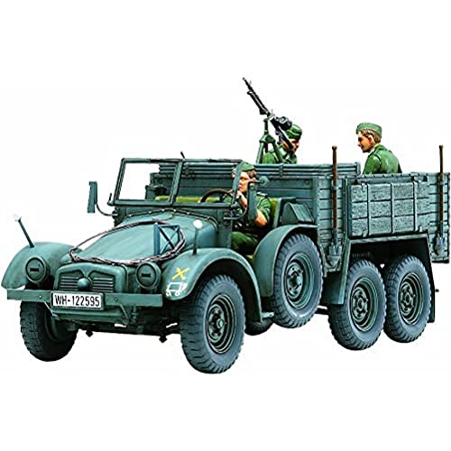 Tamiya 300035317-1:35 WWII Deutscher Leicht LKW Krupp Protze (3), Grün von TAMIYA