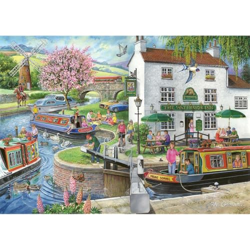 1000 Teile Puzzle - Durch den Canal (Find The Differences No.6 – 'by The Canal) von The House of Puzzles