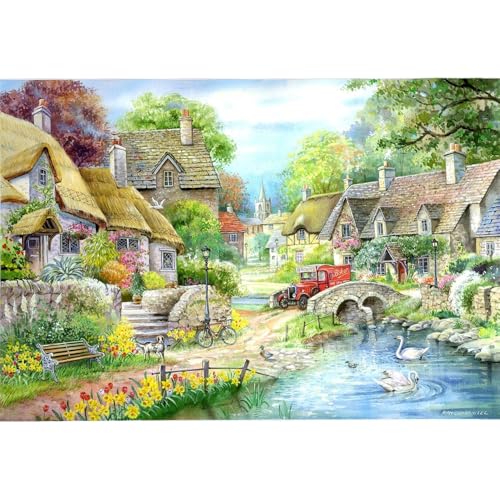 House of Puzzles River Cottage - Big 250 Piece Jigsaw Puzzle von The House of Puzzles