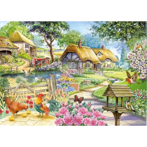 Big 500 Piece Jigsaw Puzzle Country Living. Picturesque Village Scene von The House of Puzzles