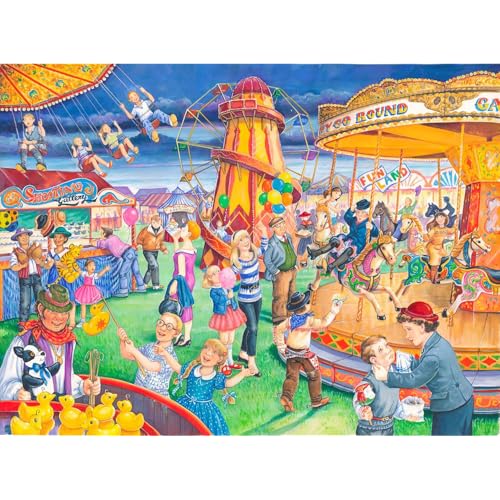 Puzzle 250 Teile - XXL Teile - Fairground Rides von The House of Puzzles