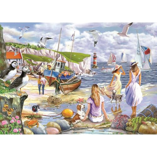 The House of Puzzles 500 Teile – XXL Teile – Sea Shore Breezes von MSLAN