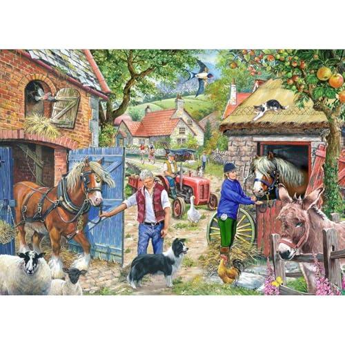 The House of Puzzles - Appletree Lane Puzzle - 1000 Teile Puzzle für Erwachsene, Künstlerische Illustration, malerische Landschaft, Luxus-Puzzle-Geschenke von The House of Puzzles