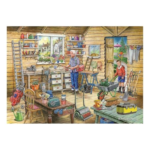The House of Puzzles Fred's Shed Puzzle - 500 Teile Puzzles für Erwachsene, Künstler illustriert, malerische Landschaft, Deluxe-Puzzle-Geschenke The House of Puzzles Fred's Shed Puzzle - 500 Teile Puzzles für Erwachsene, Künstler illustriert, malerische Landschaft, Deluxe-Puzzle-Geschenke von The House of Puzzles