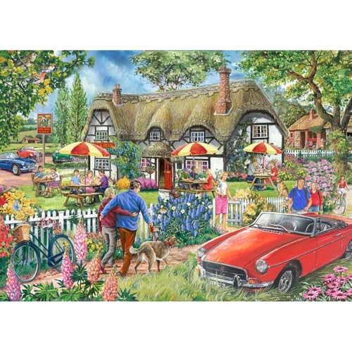 The House of Puzzles - Großes Puzzle mit 500 Teilen – Country Pub von The House of Puzzles