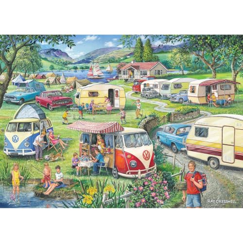 The House of Puzzles - Happy Holidays Puzzle - 1000 Teile Puzzles für Erwachsene, Künstler illustriert, malerische Landschaft, Deluxe-Puzzle-Geschenke von The House of Puzzles