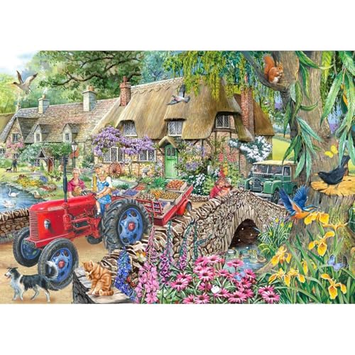 The House of Puzzles - Hold On Tight Jigsaw - 1000-teiliges Puzzle für Erwachsene, Künstler illustriert, malerische Landschaft, Deluxe-Puzzle-Geschenke von The House of Puzzles