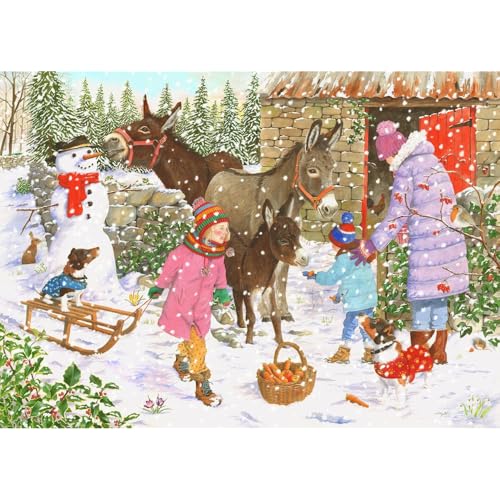 The House of Puzzles - Little Donkey Puzzle - 1000 Teile Puzzles für Erwachsene, Künstler illustriert, malerische Landschaft, Deluxe-Puzzle-Geschenke von The House of Puzzles