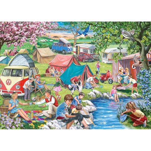 The House of Puzzles - Pitch Perfect Puzzle - 1000 Teile Puzzles für Erwachsene, Künstler illustriert, malerische Landschaft, Deluxe-Puzzle-Geschenke von The House of Puzzles