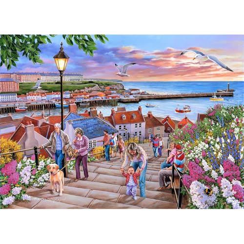 The House of Puzzles Puzzle 1000 Teile – 199 Schritte Whitby – "New Summer 2022" von The House of Puzzles