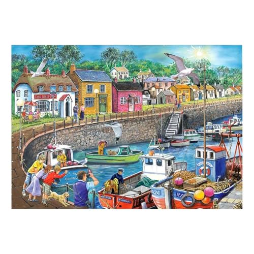 The House of Puzzles - Puzzle mit Möwenansicht – großes 250-teiliges Puzzle für Erwachsene und Kinder, extra große Teile, Künstler illustriert, malerische Landschaft, Deluxe-Puzzle-Geschenke The House of Puzzles - Puzzle mit Möwenansicht – großes 250-teiliges Puzzle für Erwachsene und Kinder, extra große Teile, Künstler illustriert, malerische Landschaft, Deluxe-Puzzle-Geschenke von The House of Puzzles