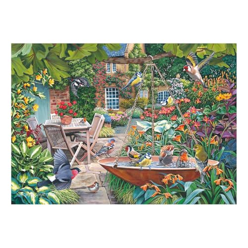 The House of Puzzles Splashing Around Puzzle – Große 500-teilige Puzzles für Erwachsene, extra große Teile, Künstler illustriert, malerische Landschaft, Deluxe-Puzzle-Geschenke von The House of Puzzles