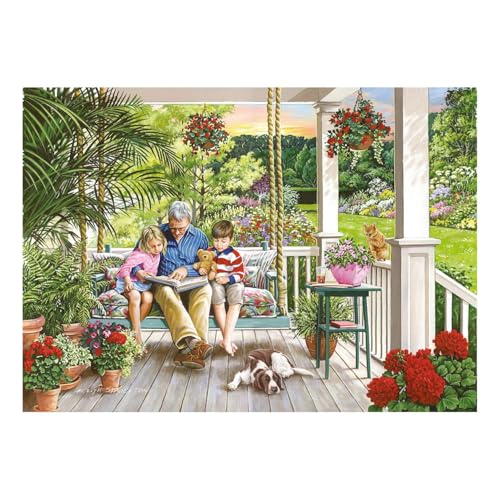 The House of Puzzles Storytime Puzzle – 1000 Teile Puzzles für Erwachsene, Künstler illustriert, malerische Landschaft, Deluxe-Puzzle-Geschenke von The House of Puzzles