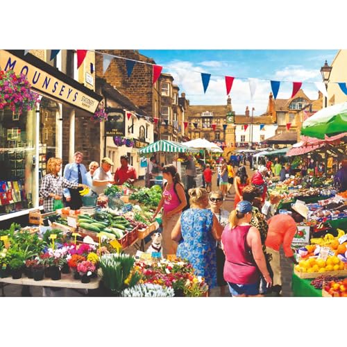 The House of Puzzles Street Market Puzzle - 500 Teile Puzzles für Erwachsene, Künstler illustriert, malerische Landschaft, Deluxe-Puzzle-Geschenke The House of Puzzles Street Market Puzzle - 500 Teile Puzzles für Erwachsene, Künstler illustriert, malerische Landschaft, Deluxe-Puzzle-Geschenke von The House of Puzzles
