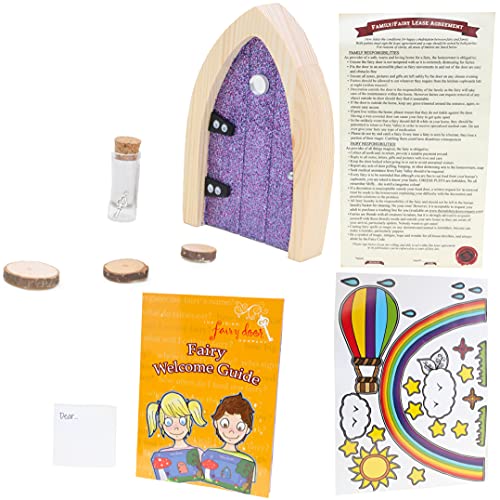 The Irish Fairy Door Special Edition Geschenkset - Exklusive lila Glitzertür, Fairy Agreement, Flasche & Schlüssel & Zubehör The Irish Fairy Door Special Edition Geschenkset - Exklusive lila Glitzertür, Fairy Agreement, Flasche & Schlüssel & Zubehör von The Irish Fairy Door Company