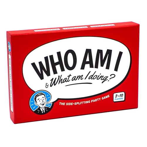 Who Am I & What Am I Doing? - Lustiges Partyspiel Für 2–10 Spieler - Erwachsene, Paare u. Familie – Popkultur -Scharaden Für Spielabende o. Dinner Partys [Englische Sprache] von The Island Workshop