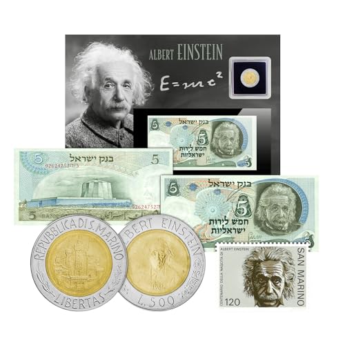 Albert Einstein Münz-, Banknoten- und Briefmarkensammlung von The Koin Club