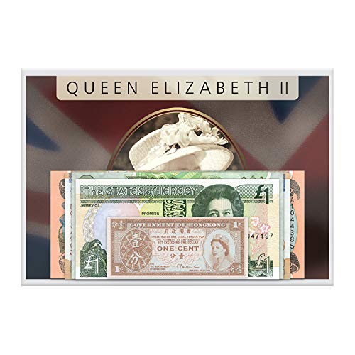 Authentisches Sammlerstück, seltene Banknoten, Queen Elizabeth II-Kollektion von The Koin Club