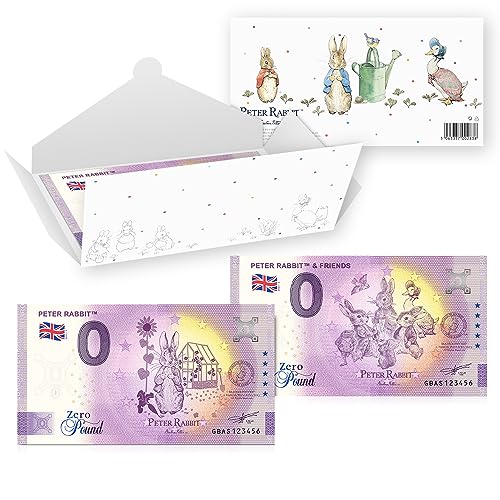 Beatrix Potter The World of Peter Rabbit Banknoten, 0,04 kg, 2 Banknoten-Designs von The Koin Club