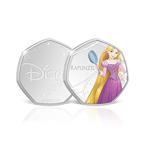 Disney Princess Gifts for Women 50p Shaped Collectable Coin Rapunzel Tangled von The Koin Club