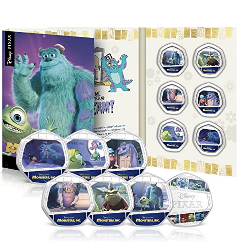 The Koin Club Disney Die Monster AG - Silbermünzen-Set - Pixar Movie Moments - 6-Farben-Münzsammlung von The Koin Club