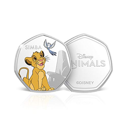 The Koin Club Disney Gifts 50-Pence-Silbermünze, limitierte Auflage, König der Löwen, Simba von The Koin Club