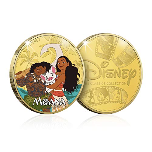 The Koin Club Disney Gifts Classics Limited Edition Goldmünze zum Sammeln, Moana & Maui von The Koin Club