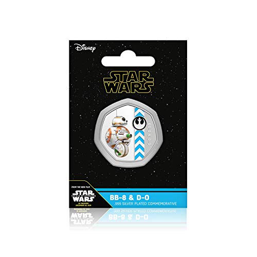 The Koin Club Star Wars Gifts – Rise of Skywalker – Offizielles Sammlerstück – 50 Pence-Münze – BB-8 und D-O von The Koin Club