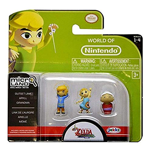 Legend of Zelda Micro Figure Set: Grandma, Aryll, Outset Link von The Legend of Zelda