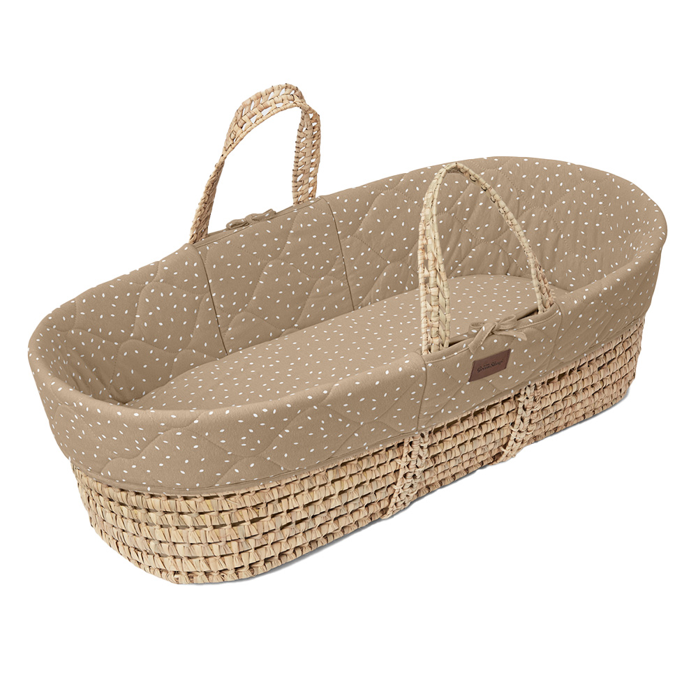 The Little Green Sheep Natural Quilted Moses Basket von The Little Green Sheep