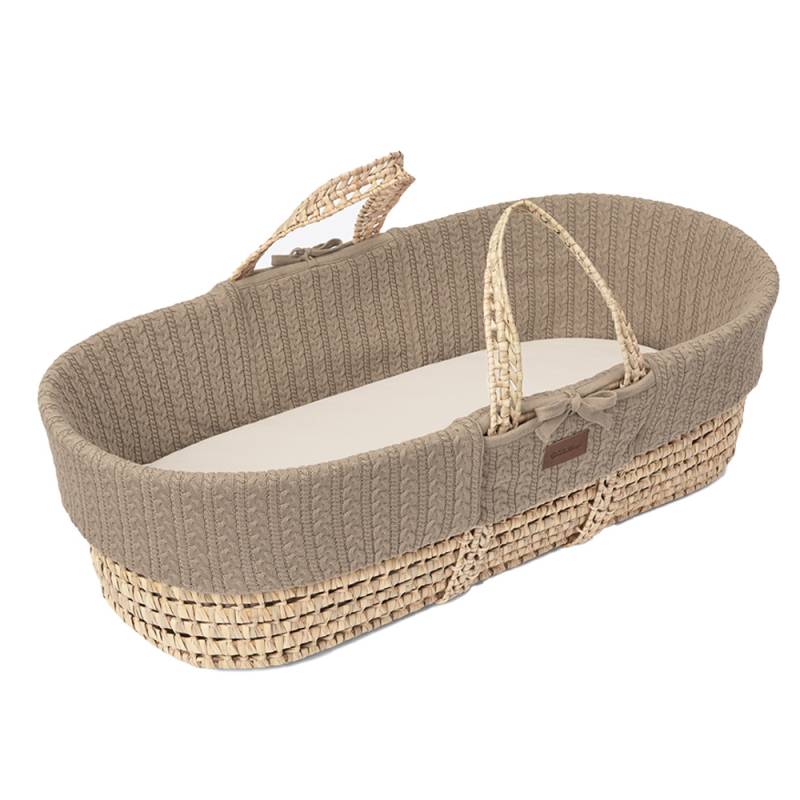 The Little Green Sheep Organic Knitted Moses Basket von The Little Green Sheep