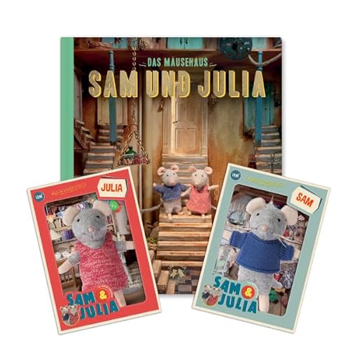 Sam & Julia - Paket: Entdecke das Mäusehaus – enthält: 1 Buch und 2 Kuscheltiere Sam und Julia 12cm – für Kinder jeden Alters von The Mouse Mansion