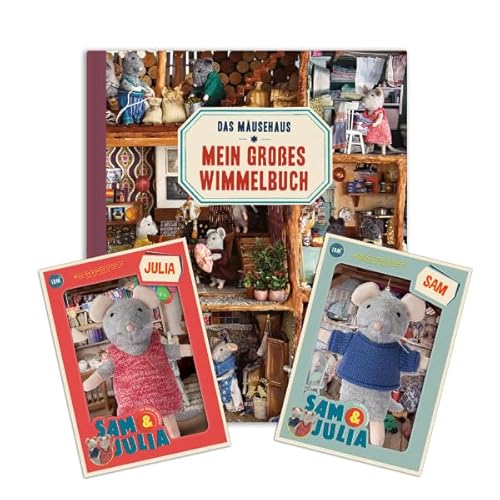 The Mouse Mansion Sam & Julia - Paket: Auf Entdeckungstour mit Sam und Julia – enthält: 1 Buch und 2 Kuscheltiere Sam und Julia 12cm – für Kinder jeden Alters von The Mouse Mansion