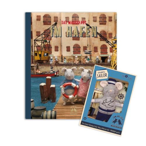 The Mouse Mansion Sam & Julia - Paket: Im Hafen mit Opa Seemann – enthält: 1 Buch und 1 Kuscheltier 12cm – für Kinder jeden Alters von The Mouse Mansion