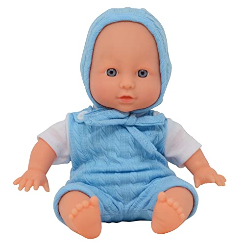 30,5 cm große realistische Babypuppe mit weichem Körper und Vinyl-Kopf, Armen und Beinen, schöne weiche Babypuppe, gekleidet in einem passenden Einteiler und Mütze, verpackt in einer Geschenkbox, von The New York Doll Collection