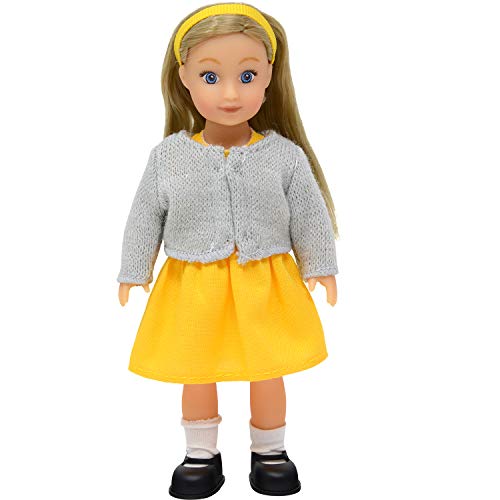 Mini Doll Sara – 16,5 cm Vinyl bewegliche Puppe von The New York Doll Collection